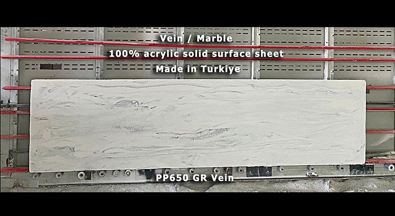 vein marble acrylic solid surface manufacturer in turkey