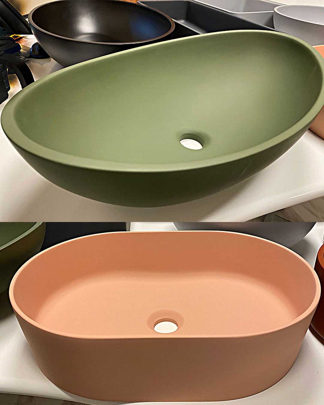 colorful washbasin made in turkey