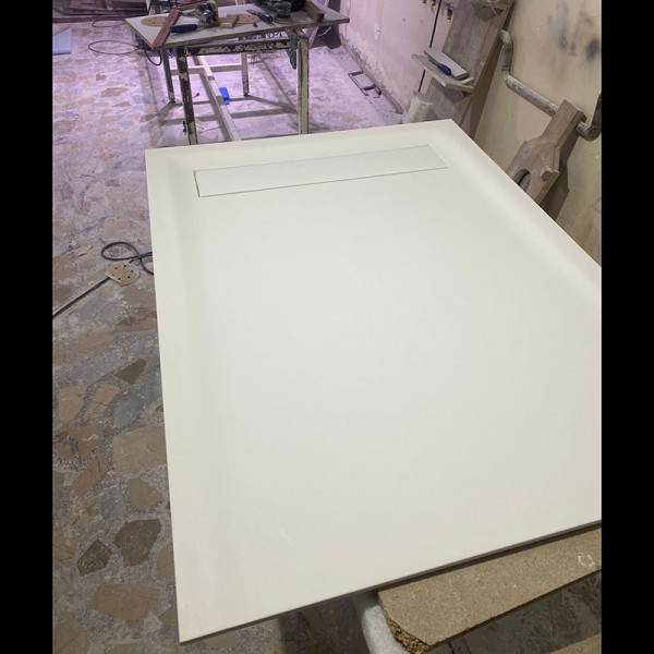 solid surface shower tray - solid surface shower pan - solid surface düş teknesi - made in turkey