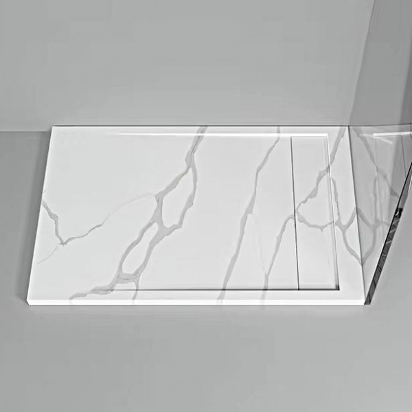 solid surface shower tray - solid surface shower pan - solid surface düş teknesi - made in turkey