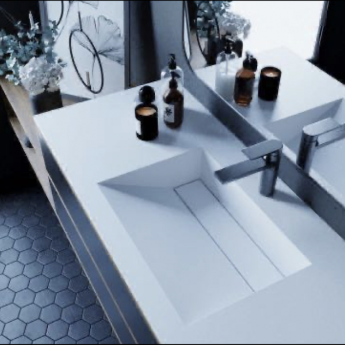 SNK-401 Maryfass solid surface corian bathroom sink