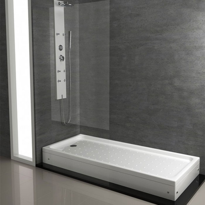 Rectangle Paneled Acrylic Shower Tray