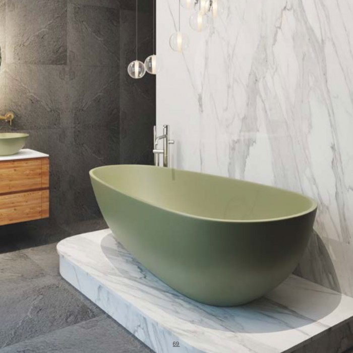 Cosmos Solid Surface Freestanding Bathtub