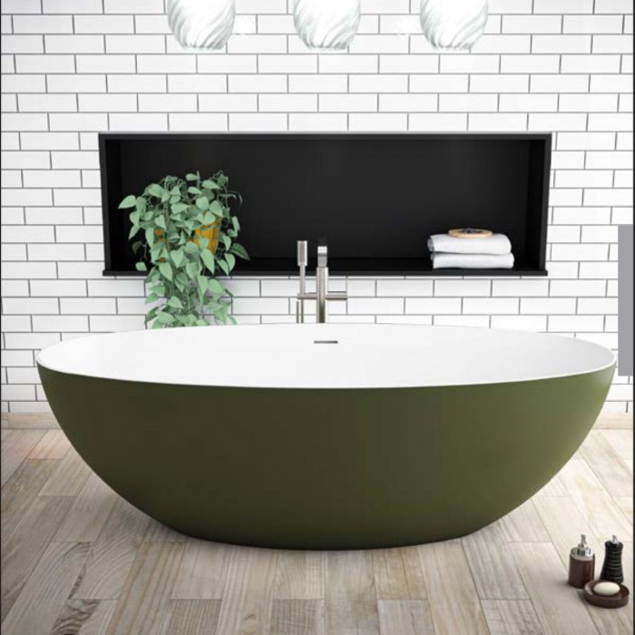 Virgo Solid Surface Freestanding Bathtub