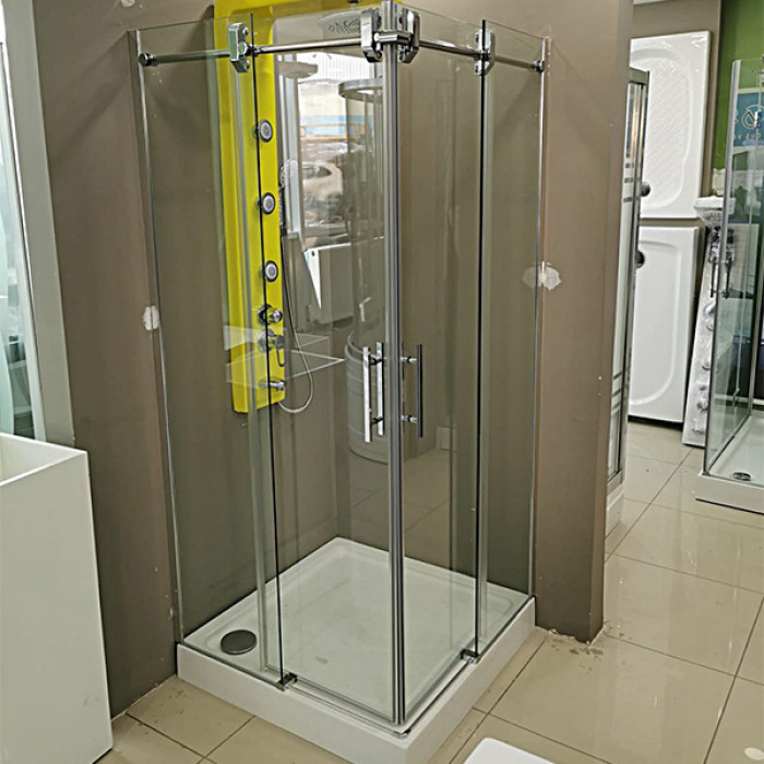 Square Mono-block Acrylic Shower Tray