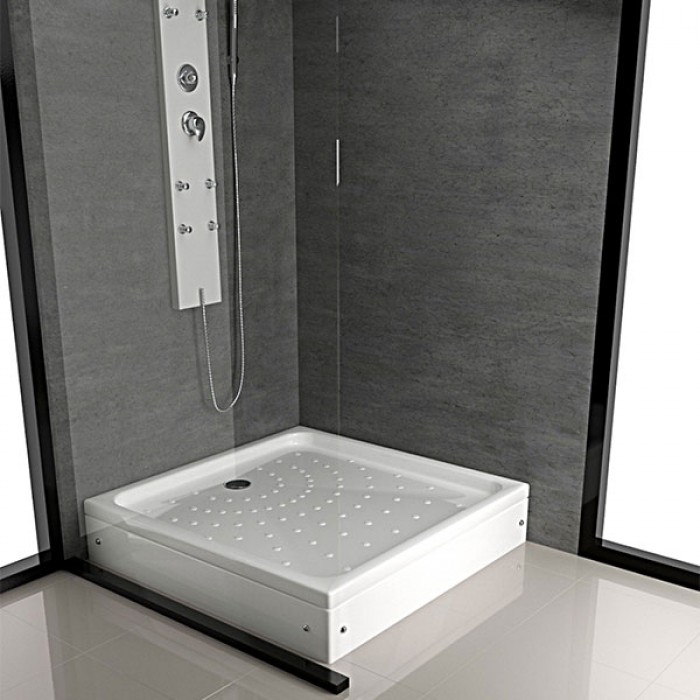 Square Paneled Acrylic Shower Tray