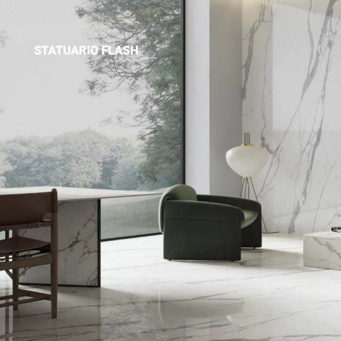 Statuario Flash Porcelain Slab