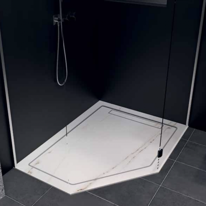 Ventura B Porcelain Shower Tray