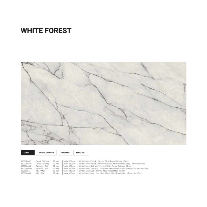 White Forest Porcelain Slab